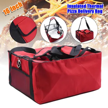 

Large Heavy Duty Pizza Delivery Bag 16.5”x16.5”x9\\\" Inch Insulated Hot Bag. UK