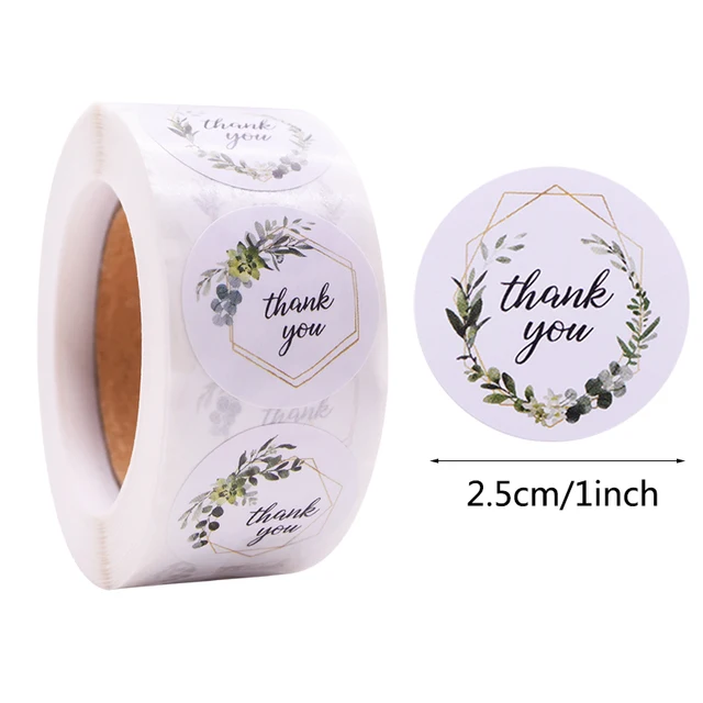Gift Sealing Stickers 500pcs Thank You Love Design Diary Scrapbooking Stickers Festival Birthday Party Gift Decorations Labels C02