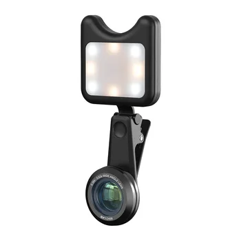 

APEXEL 0.36x Wide Angle Macro Live Selfie Beauty Fill Light Three-in-one Phone Lens selfie lamp for telephone Fill light