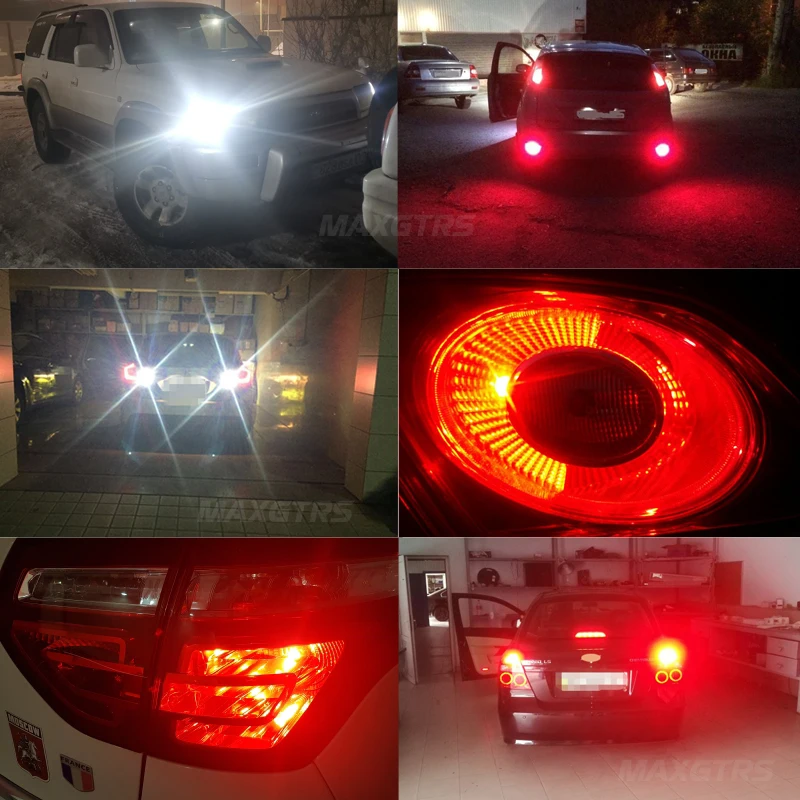 2 шт. Автомобильные светодиодные галогенные лампы высокой мощности 1157 P21/5W Bay15d S25