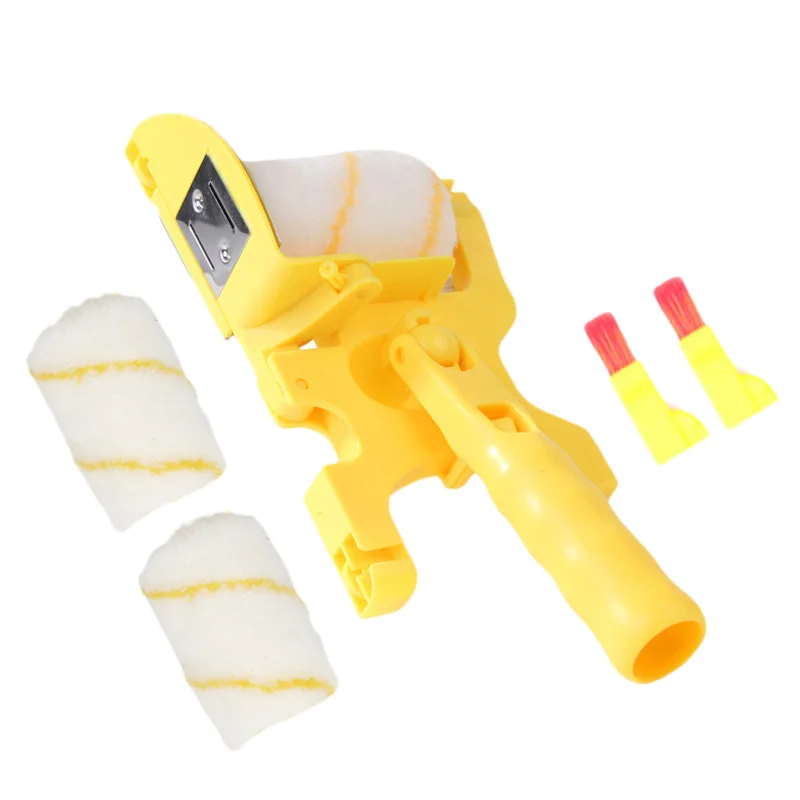 masonry roller 6Pcs Paint Edger Roller Brush Tools Portable Clean-Cut Brush for Home Wall Ceilings masonry roller