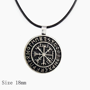 

12pcs Viking Rune Vegvisir Pendant Necklace