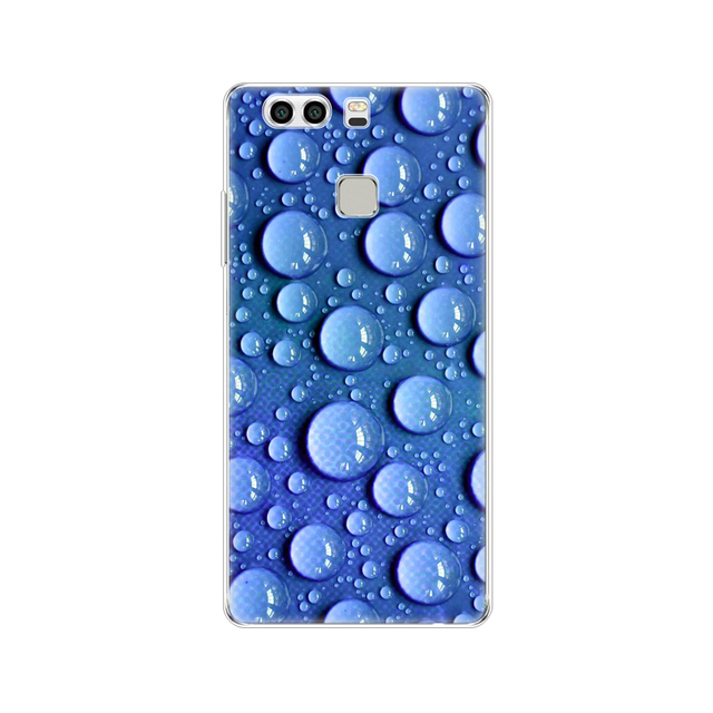 phone case for huawei P9 LITE PLUS 2016 soft tpu silicon back cover 360 full protective printing transparent coque