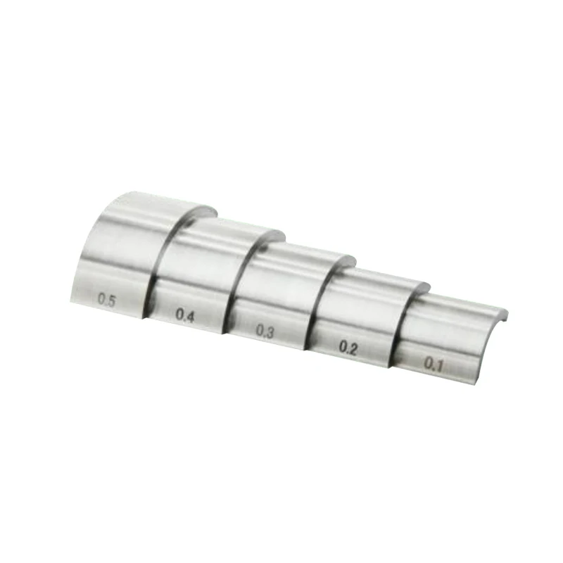 YUSHI Test Block YUSHI 5-Step Calibration Block - 0.1 To 0.5 Inch 1018 Steel For Ultrasonic Thickness Gauges 1018 Steel Block