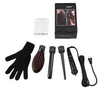 

LCD Tourmaline Ceramic Curling Bar Electric LCD Hair Curler Ceramic Iron Tube LED Display Curling Rod Curly Hair Artifact