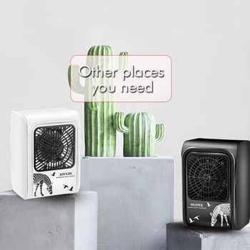 

500W Low Noise Electric Heater Instant Heating Wire Desktop Warmer Machine Winter Hot Air Blower for Home Office