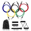 11 Pieces/Set Crossfit Latex Resistance Band Training Exercise Tube Yoga Rope Pull Elastic Rubber Expander Fitnes Equipment Belt 2
