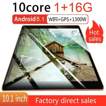 

KT107 Plastic Tablet 10.1 Inch HD Large Screen Android 8.10 Version Fashion Portable Tablet 1GB+16GB Black Tablet