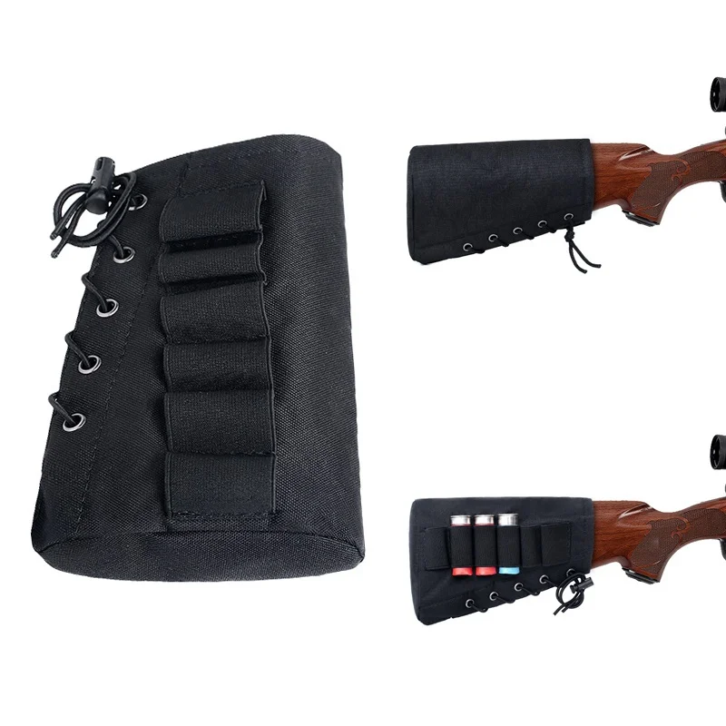 Airsoft Rifle Hunting Tactical 6 Shots gun Shell Molle hunting Cartridge Belt Airsoft Bandolier Holder Military Carrier Pouch