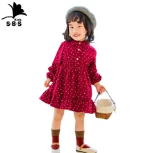 Осень, детское платье для девочек, хлопковое платье принцессы, платье с длинными рукавами для маленьких девочек