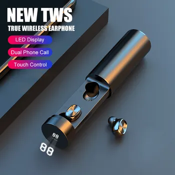 

New TWS Bluetooth Earphones B9 LED Power Display 8D HiFi Earphone With Microphone Ture Wireless Bluetooth 5.0 Earbuds Headset