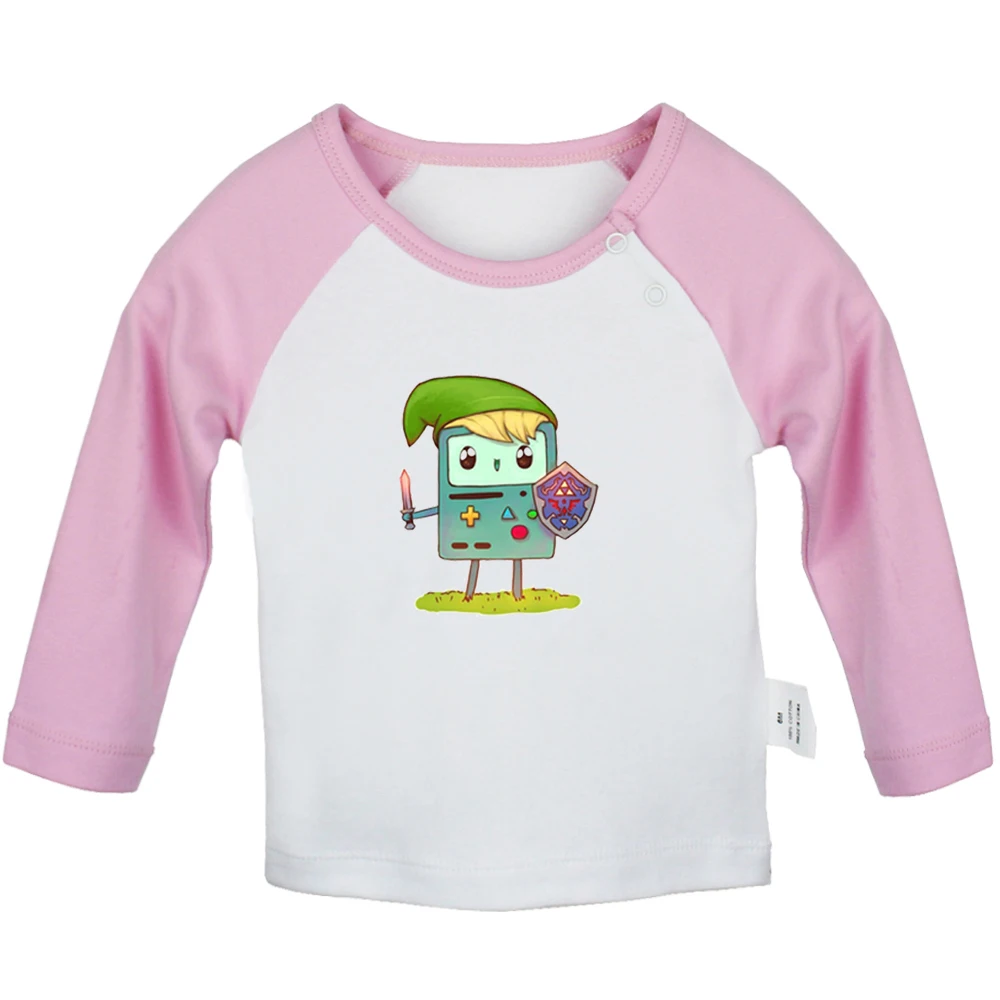 JcBabyYCP1273C Забавный милый мультфильм Beemo BMO Adventure Time дизайн новорожденных мальчиков и девочек футболки с длинными рукавами с графическим принтом для малышей - Цвет: JcBabyYCP1273C
