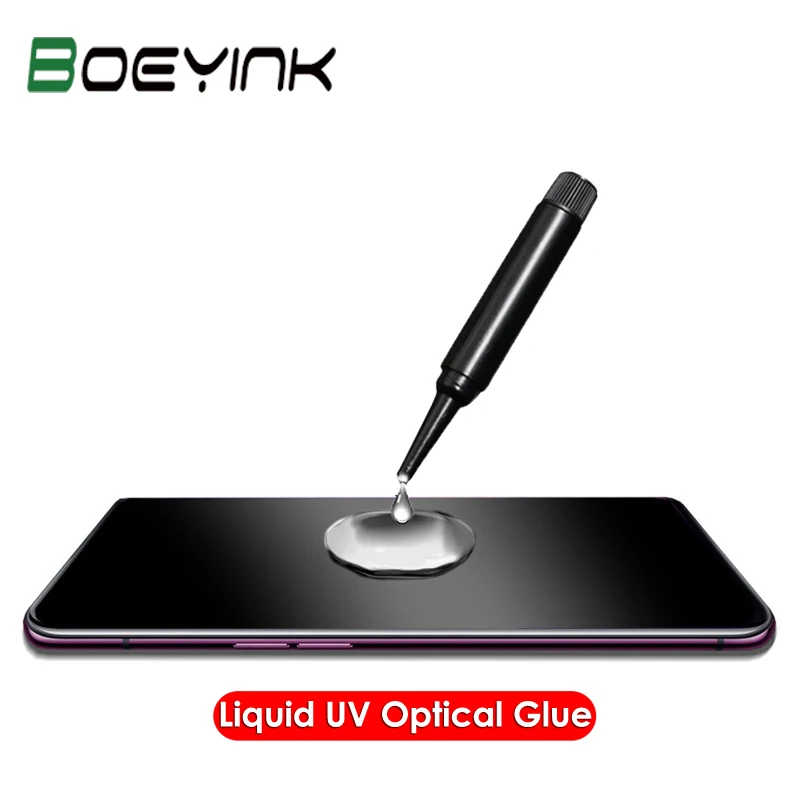 Закаленное УФ стекло для Samsung Galaxy Note 10 Pro 100 шт. клей iPhone 11 Max XS XR X 9 8 S8 S9 S10 Plus|Защитные