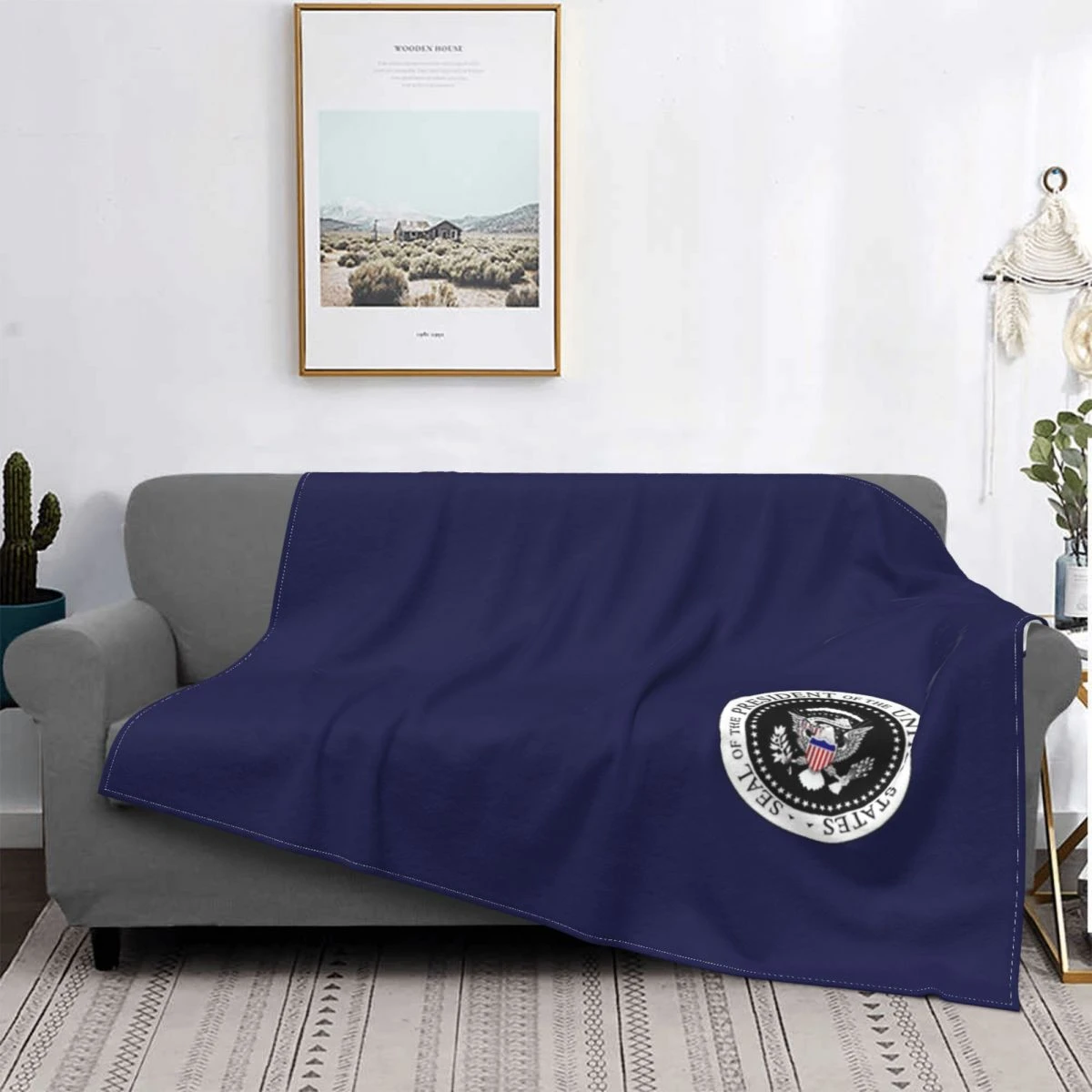 American Presidential Seal Blankets USA Trump Election Vote Flannel