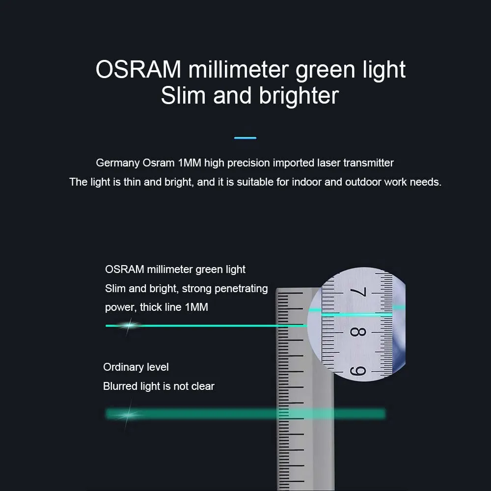 12 линий, зеленый лазер, инструмент для нанесения уровня, высокоточный плоский счетчик воды, блики, напольная плитка, инструмент для выравнивания, Inst