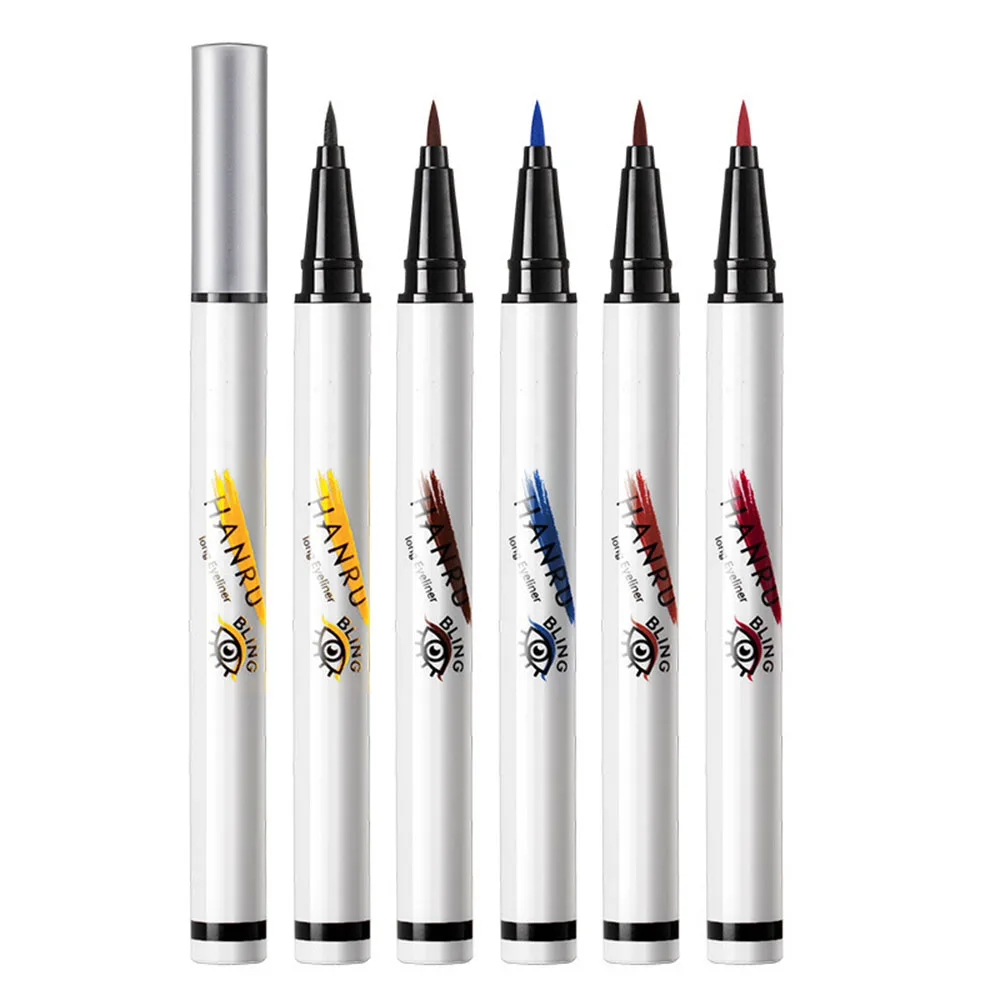 1pcs Colorful Neon White Matte Liquid Eyeliner Pencil Waterproof Makeup Liquid Eye Liner Blue Brown Black Eyes Cosmetics Pen Eyeliner Aliexpress