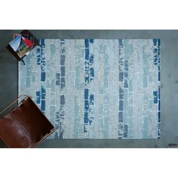 

Apex Ibiza 3 'x 10' Chenille Blue Runner Rug