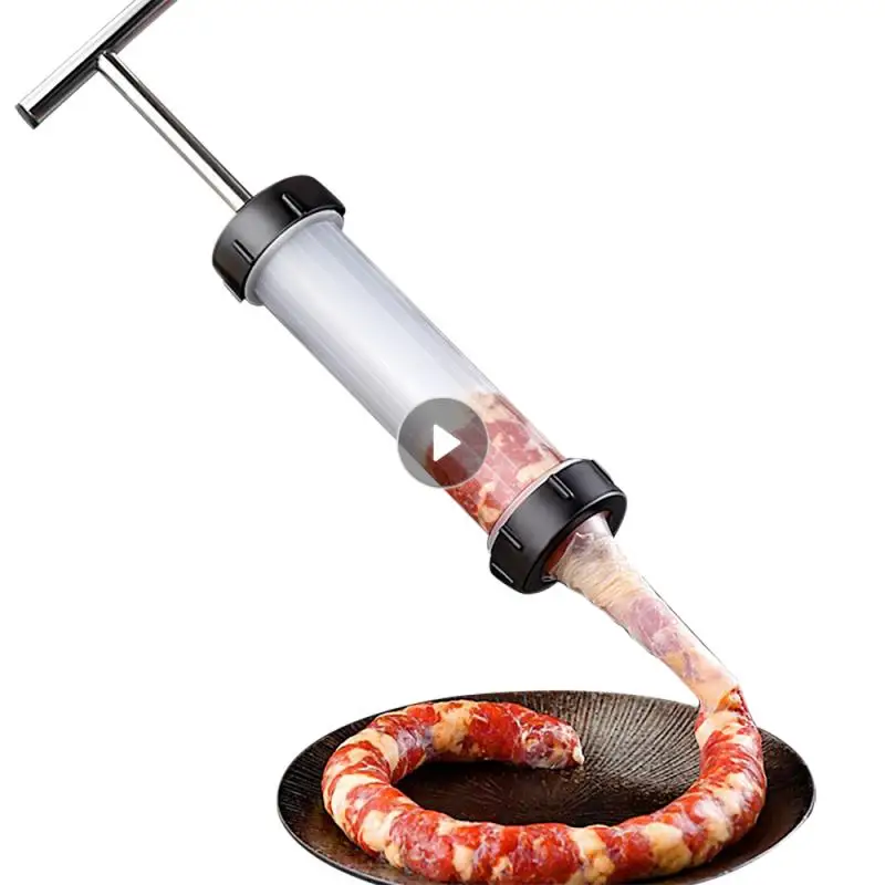 Homemade Sausage Tools Sausage Stuffer Filling Machine Syringe Meat Filler Kitchen Tools Manual