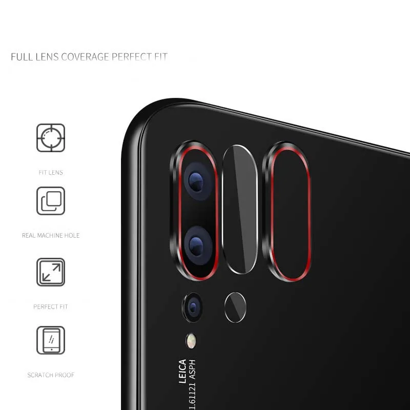 Чехол EXUNTON для задней камеры Huawei P20 Pro Lite с алюминиевым кольцом защита объектива