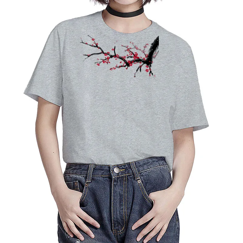 BGtomato, красивая футболка с цветами и птицами, Женская Винтажная футболка в китайском стиле, красивые женские летние крутые футболки - Цвет: 23