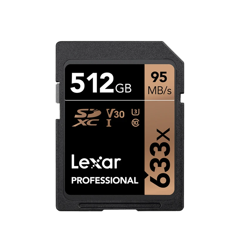 Lexar 633X sd-карта 32 Гб 128 Гб 64 Гб 256 ГБ 512 Гб 16 Гб класс 10 U1/U3 V30 карта памяти 32 64 128 ГБ Флэш-карта SD памяти SDXC SDHC - Емкость: SD633X-512G