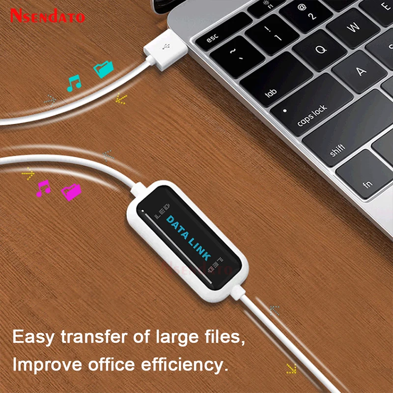 USB 2.0 PC To PC Sync Data Link Transfer Bridge Extension Cable Male to Male Online Share Net Data File Transfer USB2.0 Cable