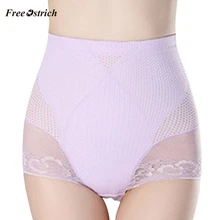Страусиное модное сексуальное Корректирующее белье для женщин, хлопковое Корректирующее белье, трусики с высокой талией, Кружевное боди, корсет, Корректирующее белье для похудения