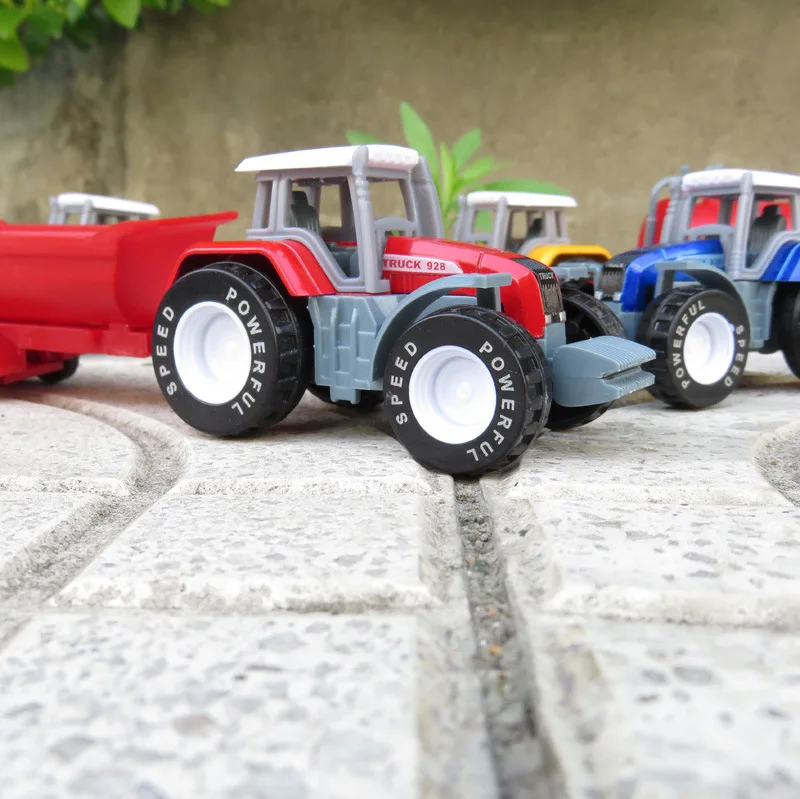 

Alloy Farmer Car Children Sliding Model Car Toy Model Farm Tractor Reaping Machine Set Boy Toy