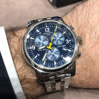 

GUANQIN 2020 Deep diving watch top brand luxury Clock Men Automatic 200m waterproof Mechanical clock men Relogio Masculino