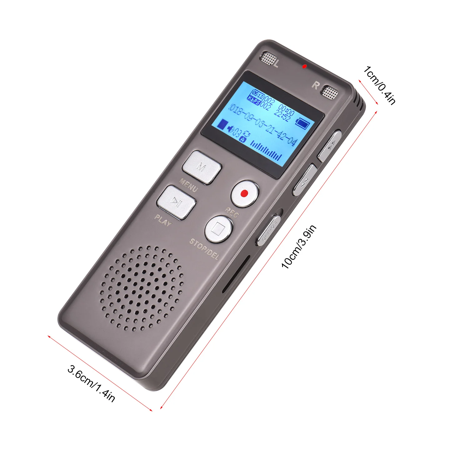 Цифровой диктофон MP3 музыкальный плеер голосовая поддержка запись монитор телефонная запись с громкоговорителем 8 Гб