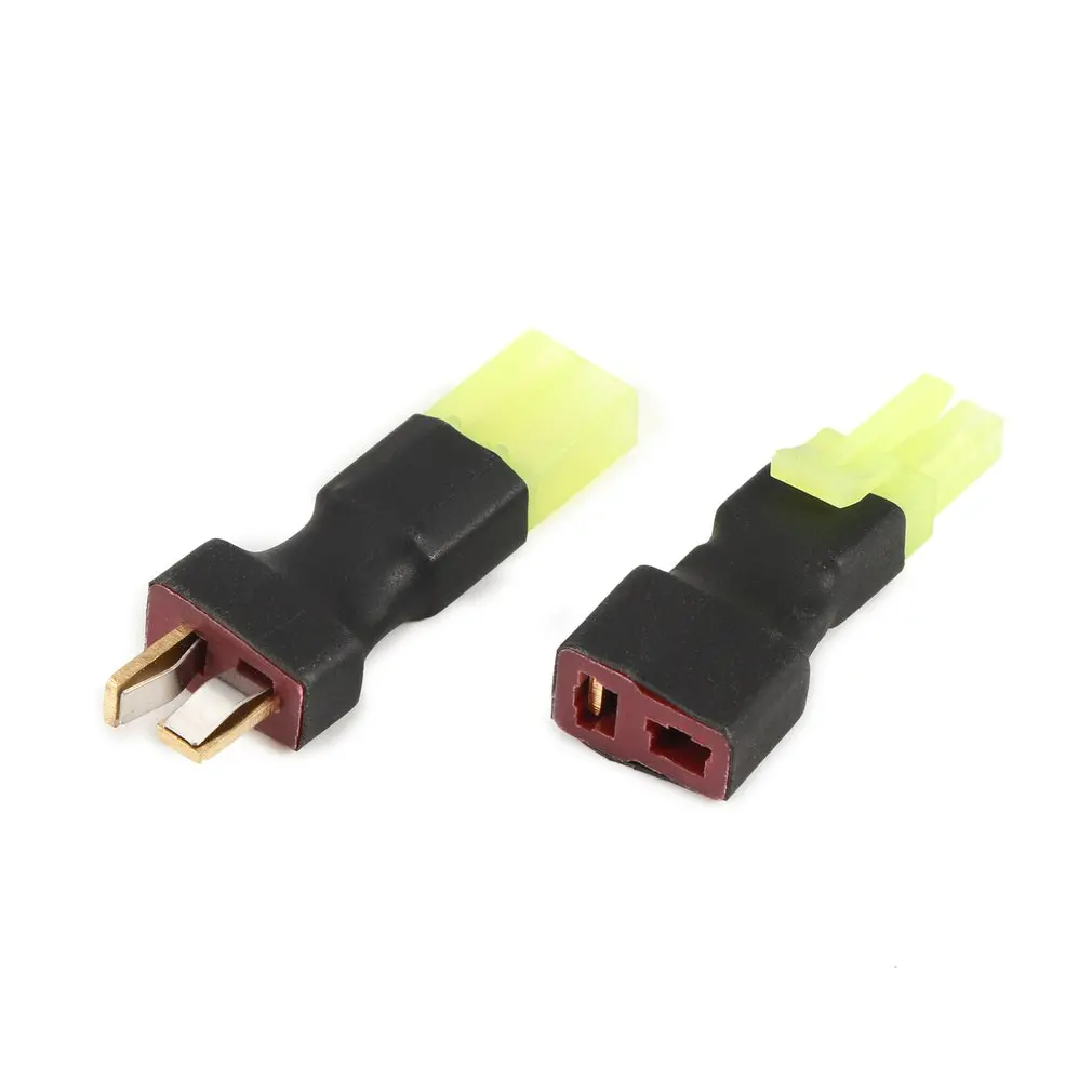

1Pair Wireless T Plug Male/Female to Mini Tamiya Female/Male Connector Adapter for RC Models Helicopter Drone Quadcopter Parts