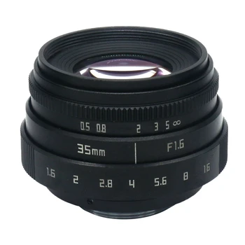 

Hot-35mm F1.6 C Mount Camera Lens with Adapter Ring for Sony α7S / α7R / α7 / α6000/ α5100 / α5000 / α3000/ NEX-C3/ NEX-5