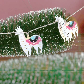 

10LED Light String Christmas Double-sided Alpaca Holiday Xmas Tree Home Decor C2