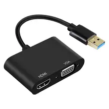 AMKLE usb type C концентратор USB адаптер HDMI VGA USB-C 3,1 Видео комбинированный адаптер 4K видео Thunderbolt ключ для Macbook Samung lenovo