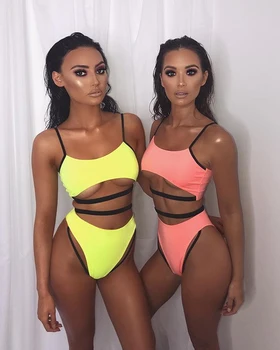 

2019 Sexy Swimsuit Solid Color bandage Bikini Swimsuit Women Swimsuit Suit Swimsuit Swimsuit CC96