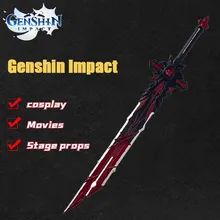 

100cm Genshin Impact Anime Manga Game Peripheral Diluc Ragnvindr Wolf's Gravestone COS Prop PU Knife Sword Weapon Toys Espada