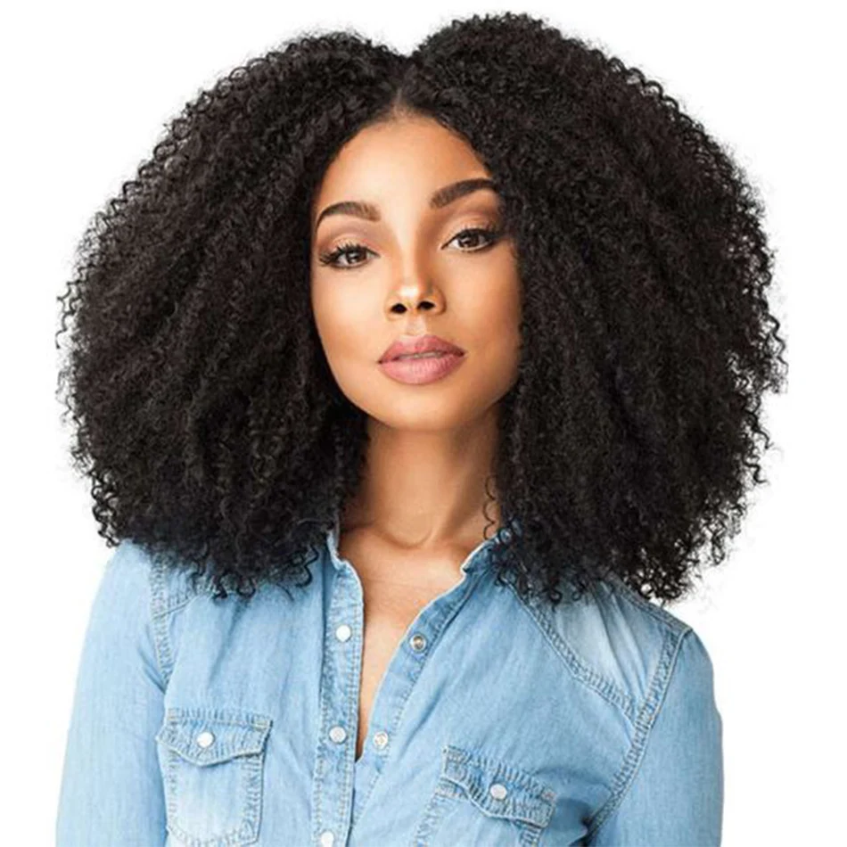 afro kinky curly hair human hair bundles 17