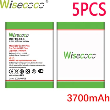 

WISECOCO 5PCS 3700mAh Battery For Oukitel U7 PLUS Mobile Phone In Stock Latest Production High Quality Battery+Tracking Number