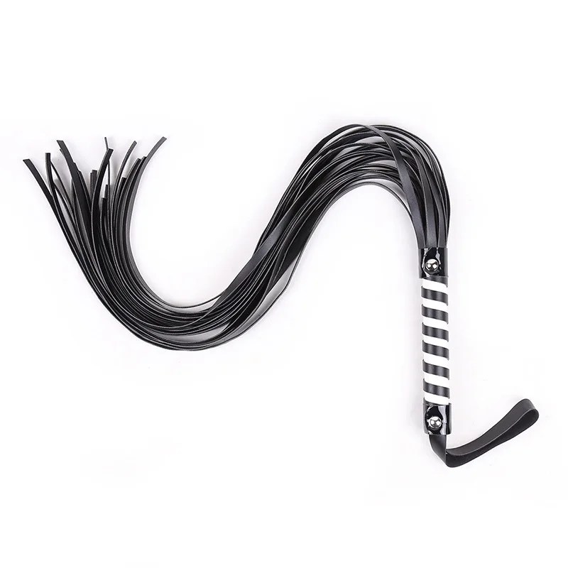 

Foreign Trade Hot Selling Adult Toy Black And Long Stripes Whip Couples Tease Spanking Party Performance Whip
