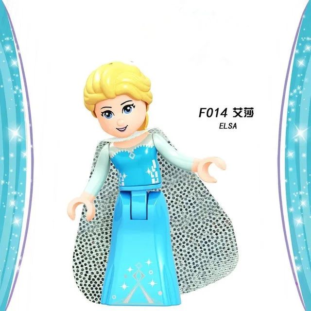 Disney Vrienden Prinses Voor Meisjes SPEELGOED Schoonheid Olivia Beest Stephanie ANNA Emma Maleficent toys Bouwstenen Bricks - Цвет: Photo Color