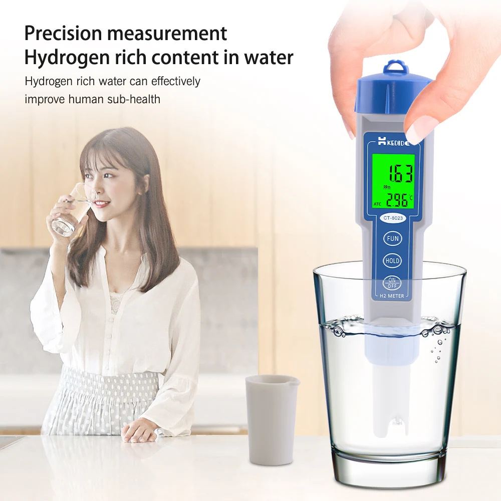 Yieryi CT-8023 водородная ручка для тестирования качества воды 0-2400ppb/0-2.40ppm водородные генераторы H2 водородный метр для здоровья