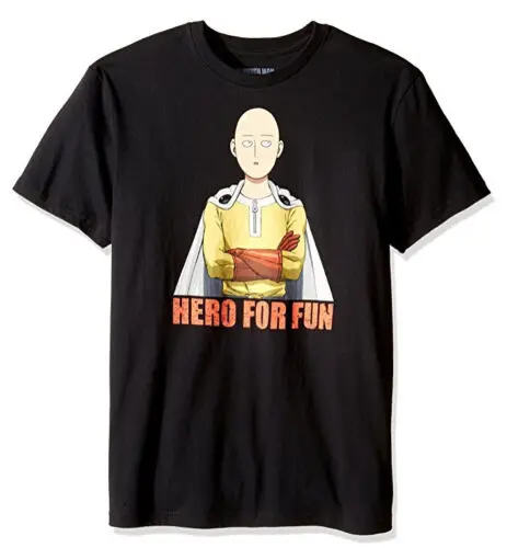 ANIME One Punch Man SAITAMA HERO FOR FUN T-Shirt NWT 100/% Authentic