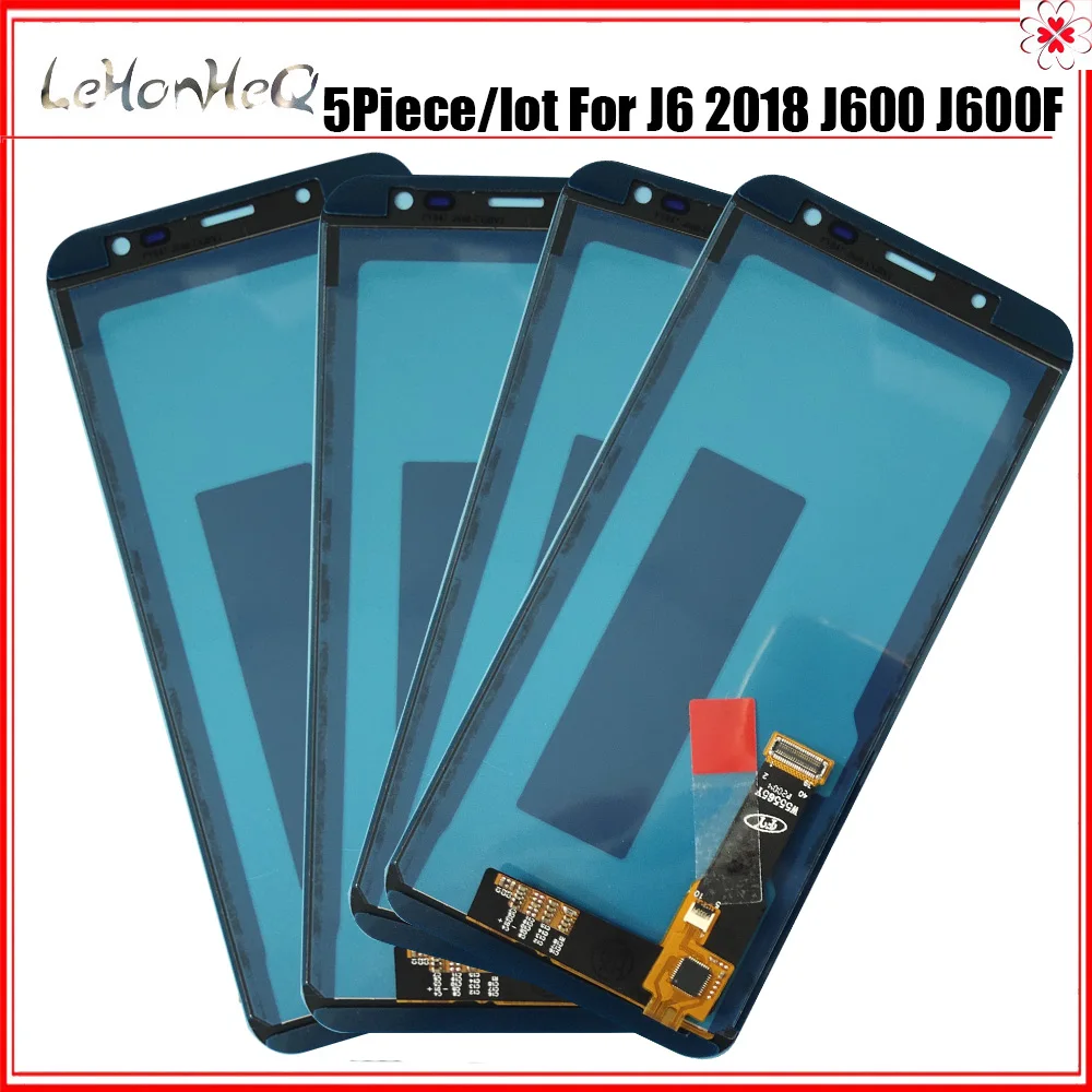 5 шт./лот железный TFT ЖК-дисплей для Samsung Galaxy J6 2018 J600 J600F J600G сенсорный экран