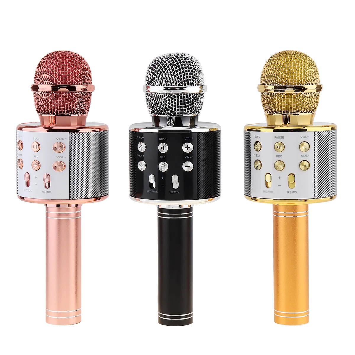 WS858 Bluetooth беспроводной ручной микрофон Hifi динамик с многофункциональной