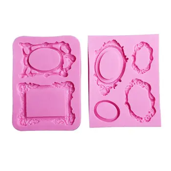 

2 Pcs DIY Photo Frame Keychain Pendant Resin Molds Slilcone UV Resin Molds Jewelry Making Tools Art Craft