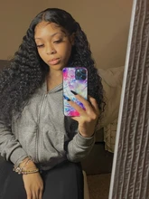 180% de la onda de agua peluca con malla Frontal transparente Frontal de encaje pelucas mojado y ondulado frente de encaje pelucas de cabello humano T parte rizado Peluca de cabello humano