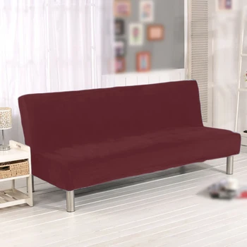

1pcs Armless Couch Sofa Cover Protector Elastic Full Folding Lounge Bed Slipcover Cushion Sofa Couch Slipcover Protector Decors