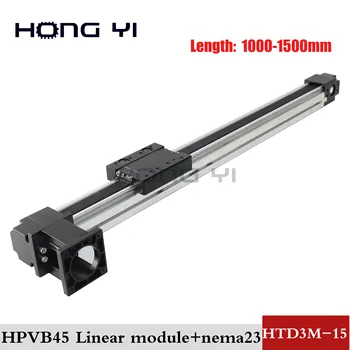 

HTD3M-15 Effective Travel Stroke Lenght 1000 1100 1200 1300 1400 1500mm Timing Belt Linear Slide Guide Motion