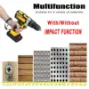 3 in 1 Cordless Electric Impact Drill Screwdriver Hammer 18 Torque 48V Dual Speed Power Tools With 2 Battery ► Photo 3/6