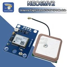 1 conjunto de módulo gps NEO-6M, 1 conjunto de antena eeprom apm2.5 3v-5v rs232 ttl placa para controle de voo arduino
